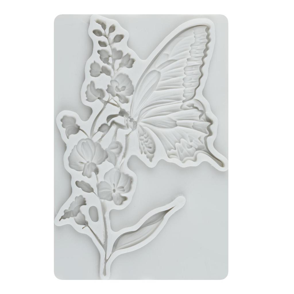 Flower Silicone Molds Orchid Butterfly Fondant Mold Cake Decorating Tools Cupcake Topper Chocolate Candy Craft Gum Paste Polymer Clay