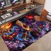 Custom Name Crystal Velvet Rug,Demon Slayer Comfortable Anti Slip Floor Mat For Room Decoration