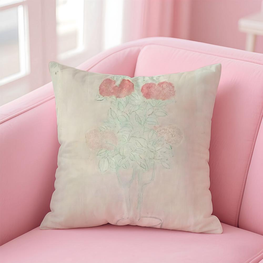 elegant shape ART SSanyu Cushion Cover Pillow Case Soft Skin Friendly Fabric Comfort  Concealed Zipper