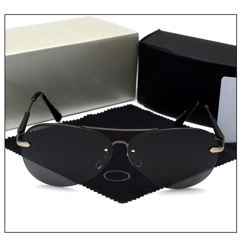 Polarized Sunglasses Men's Rimless Toad Glasses Sunglasses Driving Special Driving Glasses Metal Sunlight Glasses Women's Sunglasses