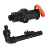 Black Hose Water Intake Connector Plastic Plastic Hose Quick Coupler Valve Garden Irrigation