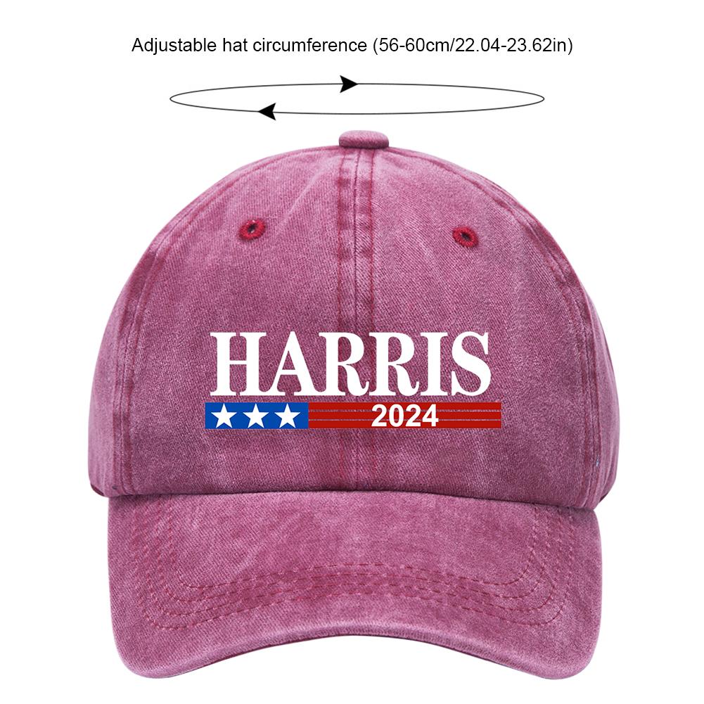Kamala Harris Tim Walz Waltz Unisex Baseball Cap President Election Distressed Washed Hats Vintage All Seasons Travel Sun Cap