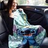 1pc Cute Stitch Printing Blanket - Soft, All-Season Throw for Living Room, Bedroom,Personalized Gift with Adorable Cartoon Design