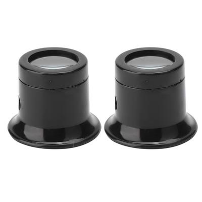 2Pcs 3x Watch Magnifying Eye Glasses Type Repair Magnifier Loupe Jewelry Tool Set Without Band