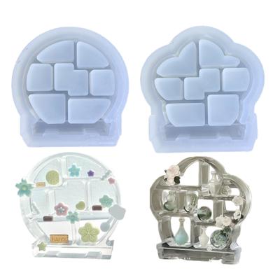 Mini Silikonform Leicht zu reinigen Spielzeug Halter Formen DIY Küchenzubehör Antihaft Ornamentformen für Ton Lebensmittel