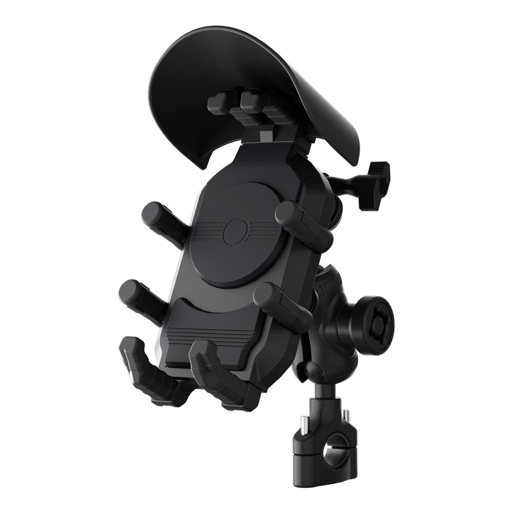 Small Helmet Rider Motorcycle Mobile Phone Holder Rainproof Electric Bicycle Navigation Holder Anti-Theft Handlebar Phone Holder