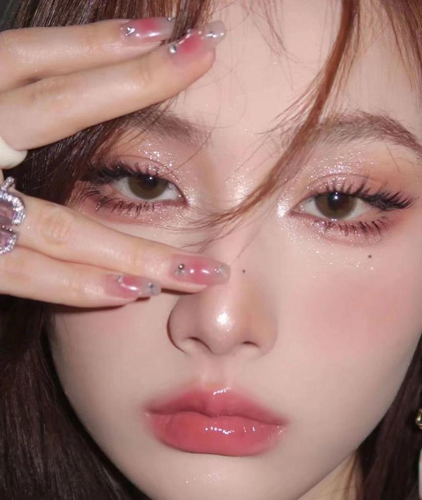 JADED Jiada Single-Color Eye Shadow Palette with Glitter and Pearlescent Highlights - Compact & Convenient for Students