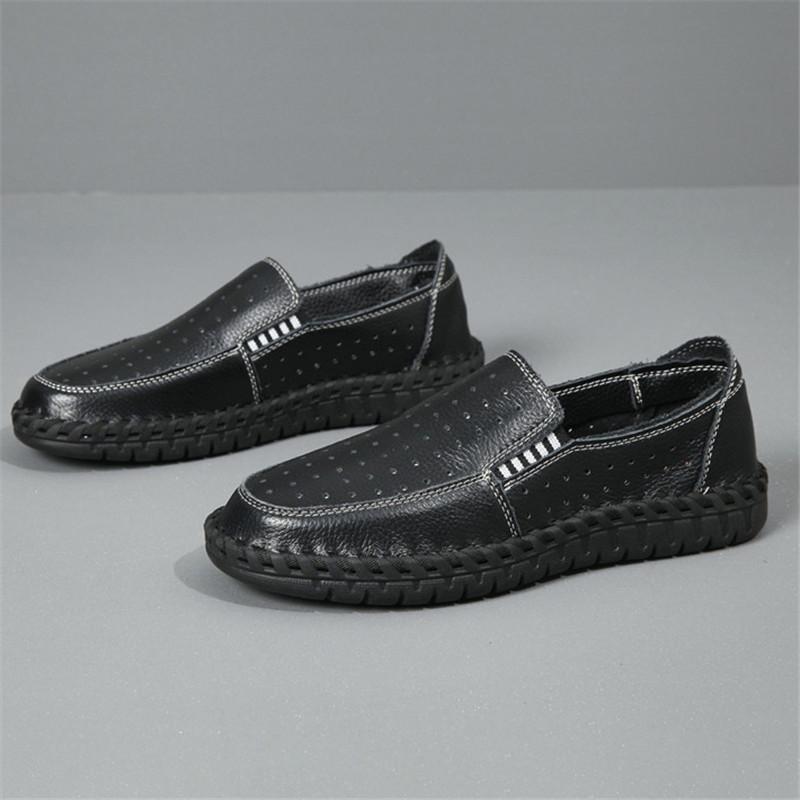 New Comfort Breathable Loafers New Men's Genuine Leather Espadrilles Shoes Male Walking Sneakers Footwears Zapatos Hombre