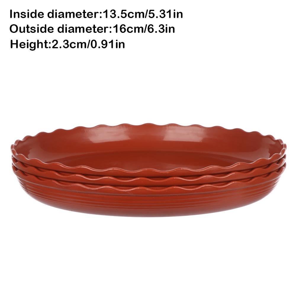 High Quality Plastic Plant Pot Tray Wave Round Durable Drip Trays Heavy Duty Flower Tray Indoor And Out Door Plant