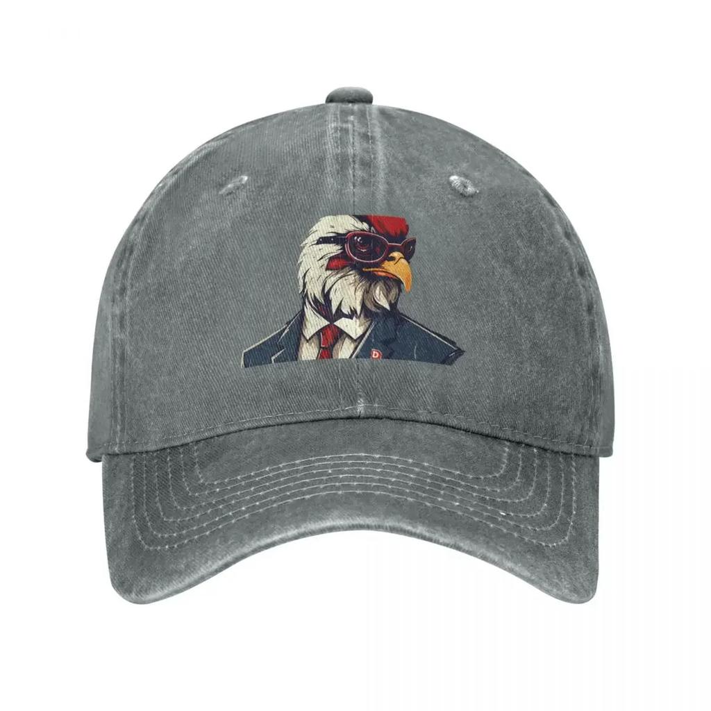rooster in suit Baseball Cap GentleUnisex Hat Hat Unisex Ball Cap party Hat Hats Unisex Womens