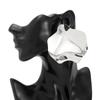 Exaggerated Personality, Smooth Folds, Earrings, Women's Irregular Geometry, Metal Earrings, Jewelry