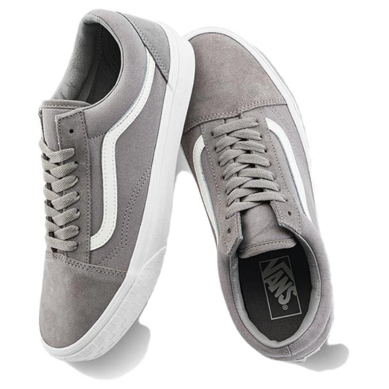 Vans Wear resistant And Lightweight Low Top Skateboard Shoes Unisex Gray Sneakers VN000CR5BXC