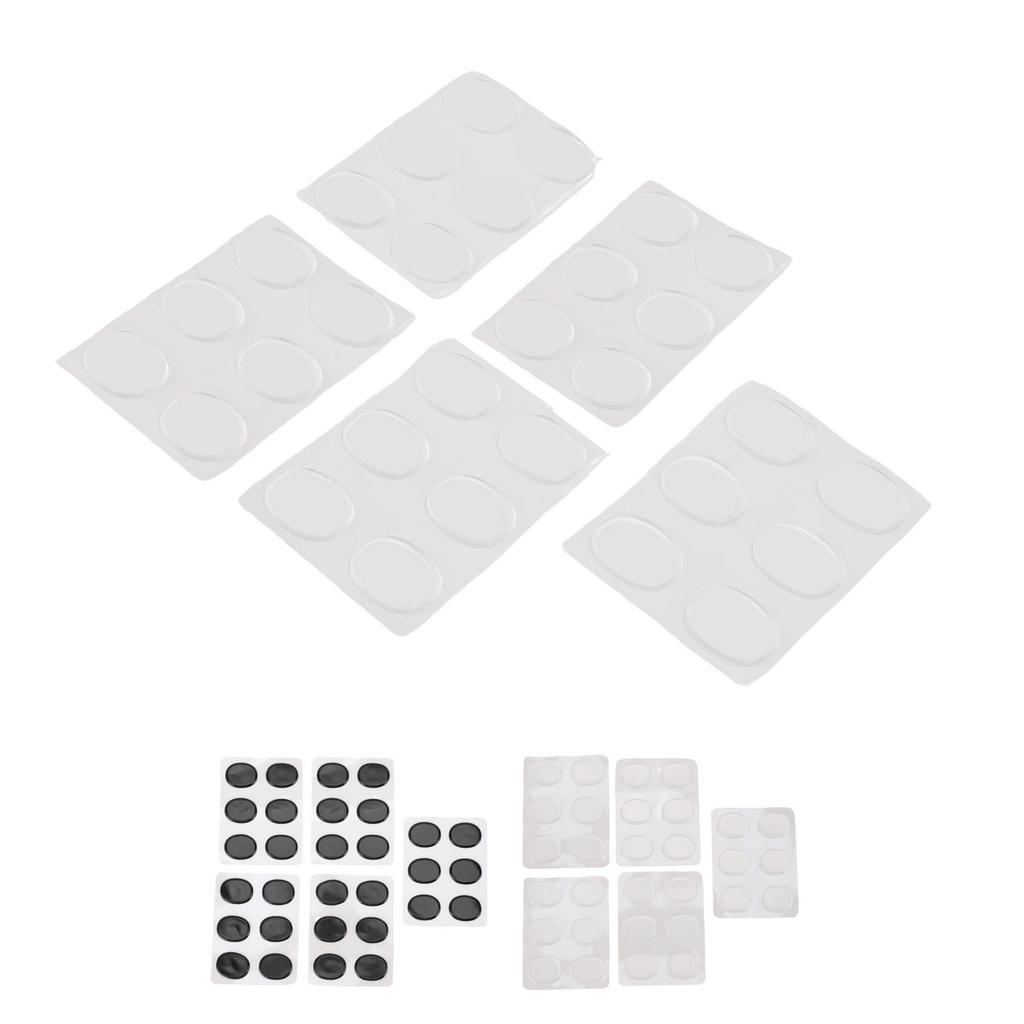 30 Peças Almofada de Gel para Bateria Autoadesiva Silicone Macio Almofadas de Gel Abafadoras Abafadores de Bateria para Controle de Tom