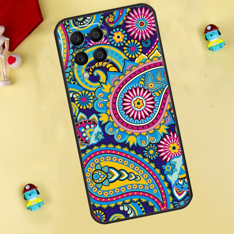 Paisley Pattern Case For Samsung Galaxy M13 M33 M53 M14 M12 M15 M06 M16 M36 M56 M31 M32 M52 M35 M55 M34 M54