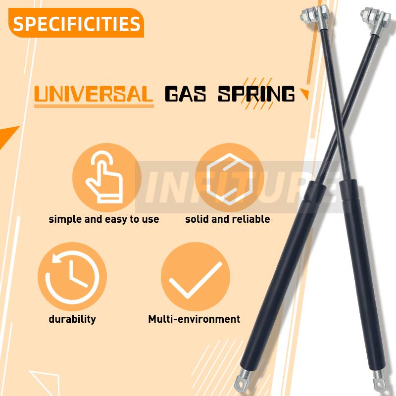 2pcs 300/350/400/450/500/550/600mm 600N Car Gas Struts Spring Shocks Lift Supports RV Windows Storage Damper Camper Back Window