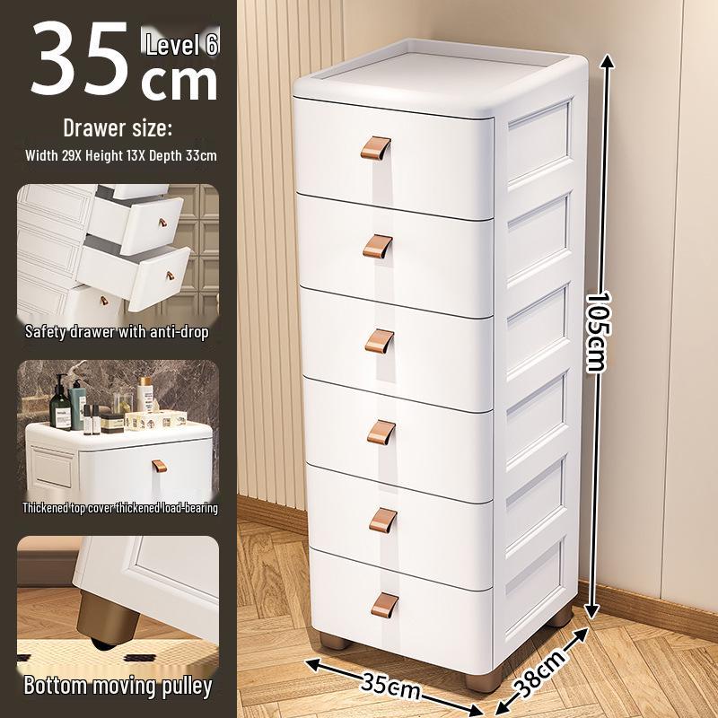 Szafka wielowarstwowa z wąską szczeliną i szufladami o wymiarach 18/25/30 cm do kuchni i łazienki