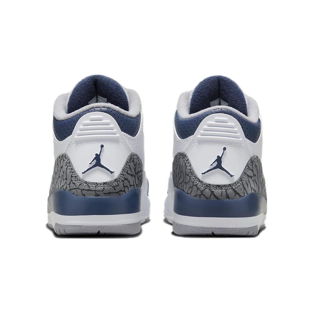 Air Jordan 3 Retro PS Půlnoční námořnická modř Dětské tenisky Bílá Cementově šedá Černá DM0966-140