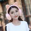Earmuffs Skin-friendly Cats Ears Design Plush Winter Warm Cats Ear Muffs for Outdoor