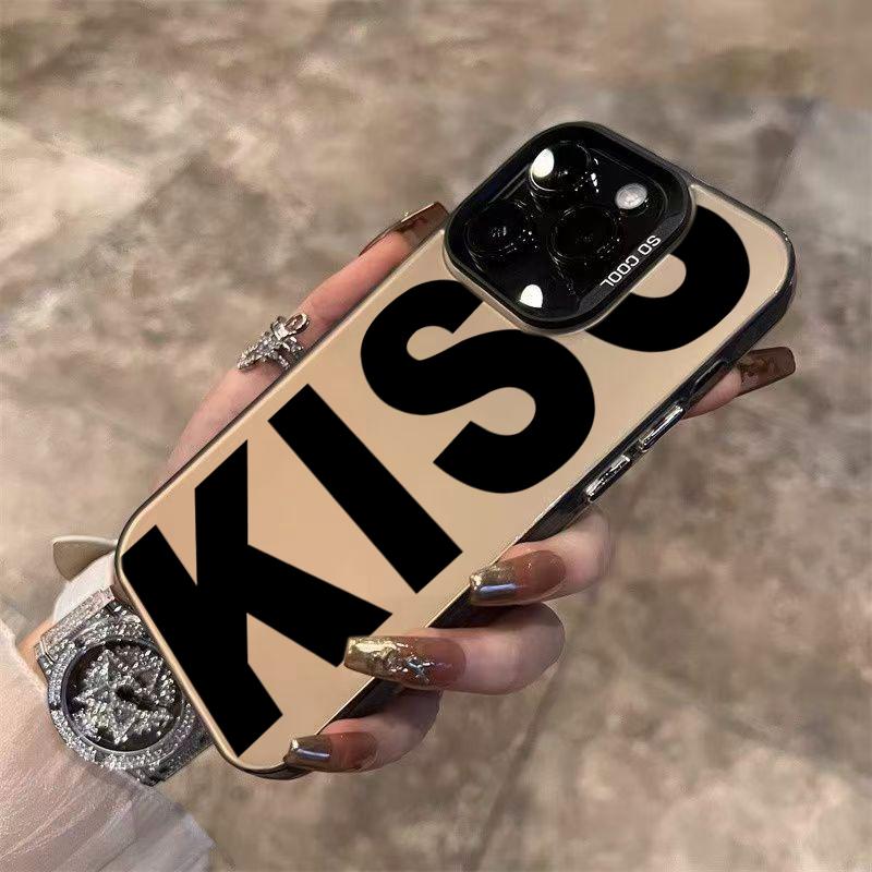 Personalized English Letters Kiss Laser IMD Phone Case For Xiaomi Redmi Note 14 Pro Plus 5G 13 12 11 10 Redmi 15C 14C 13C Cover