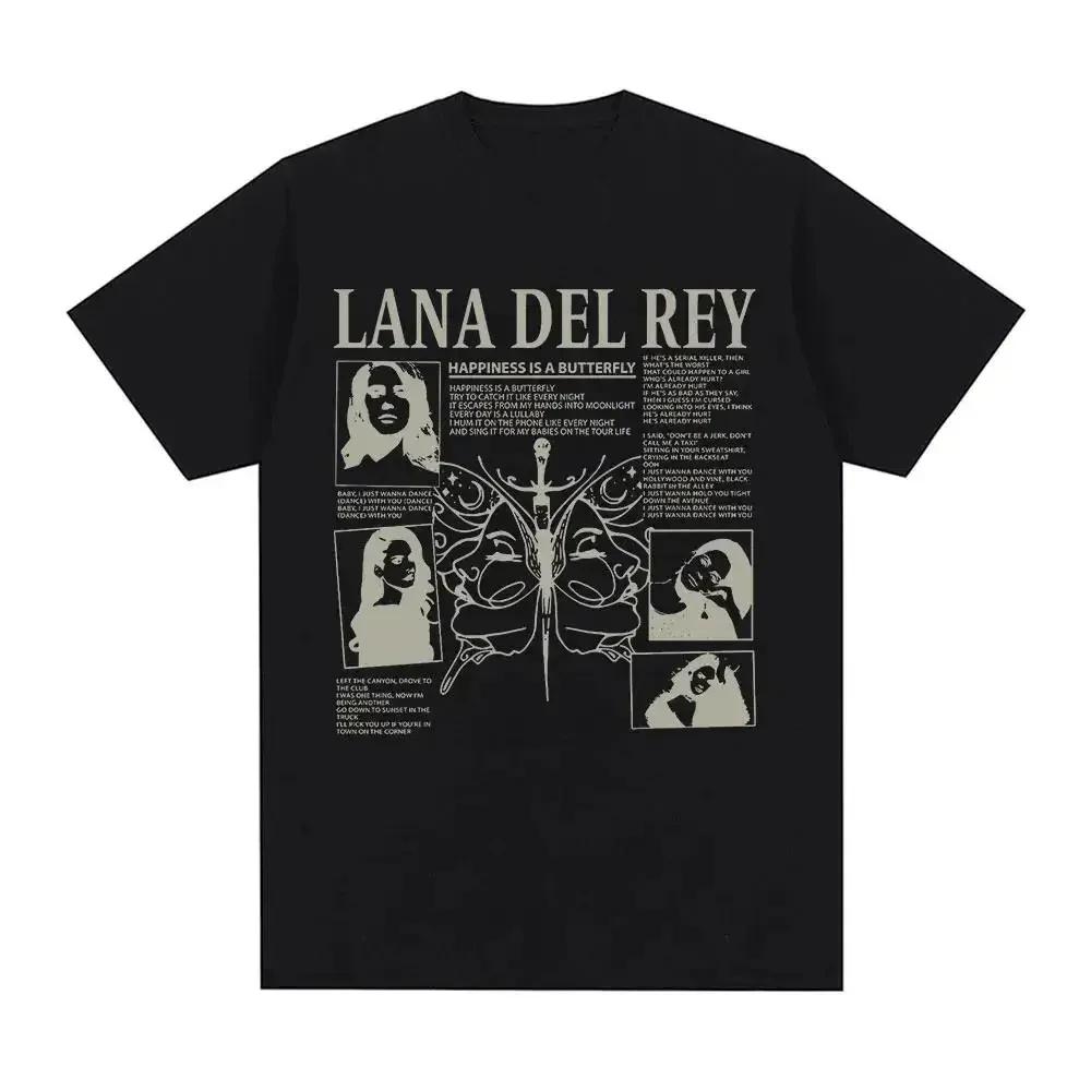 Singer Lana Del Rey Print T Shirt Women Unisex Fashion Hip Hop Tshirts Streetwear Harajuku Short Sleeve T Summer Tee Streetwear