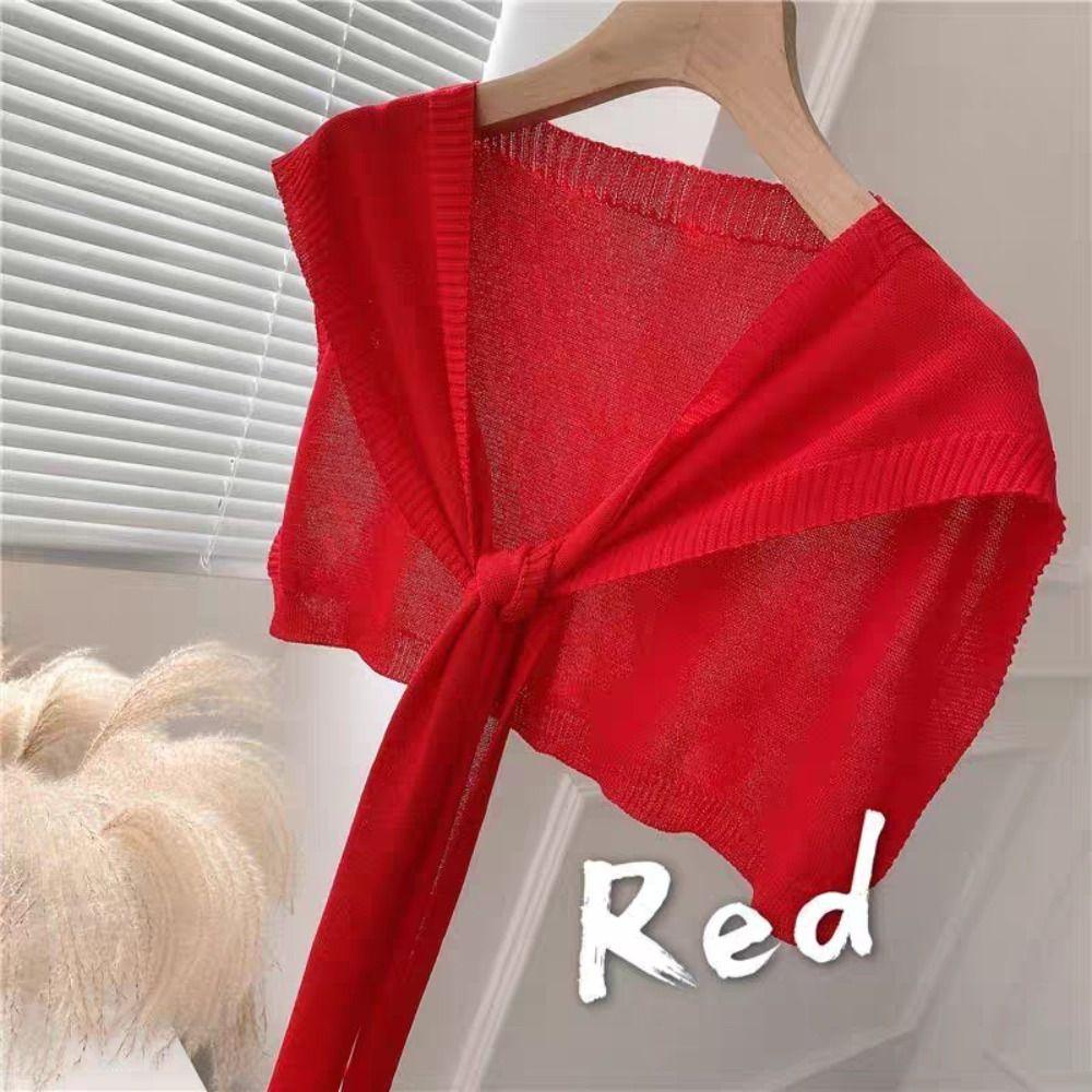 Cloak Knitted Shawl Cape Knitted Scarf Elegant Fake Collar  Scarf Accessories