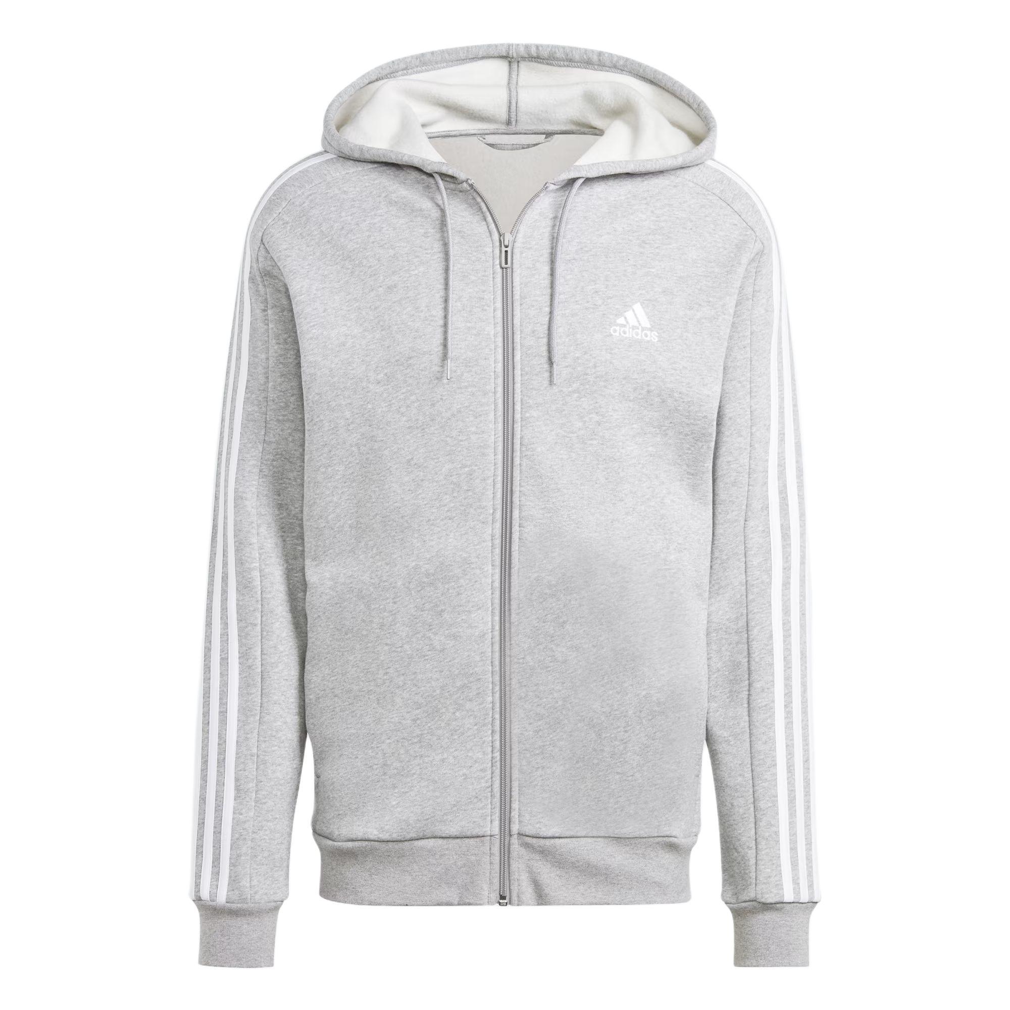 Adidas Essentials Fleece 3 Stripes Full Zip Hoodie IJ6479 XXL