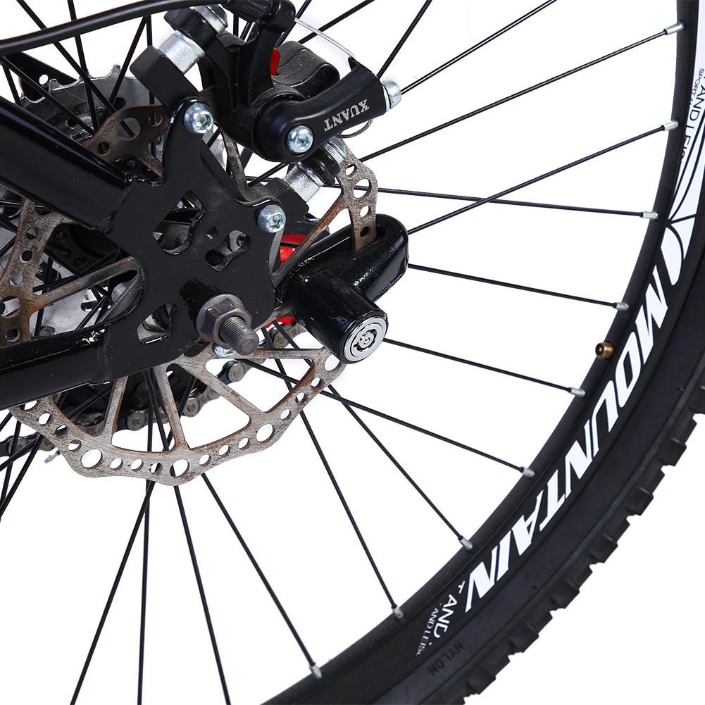 3 Colors Metal Bike Lock Disc Brakes Anti Theft Bicycle Locks With Plastic Frame & Keys