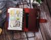 ROTERDON System Notebook A6 Leather 2025 6 Holes with Refills Loose Leaf Standard Cover Leather Hand Stitched Original 3 Colors Notebook Memo Pad Card