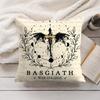 Fourth WWing Dragon Cushion Cover Silky Short Plush Invisible Zipper Dustproof Sofa Pillow Case for Home Decor