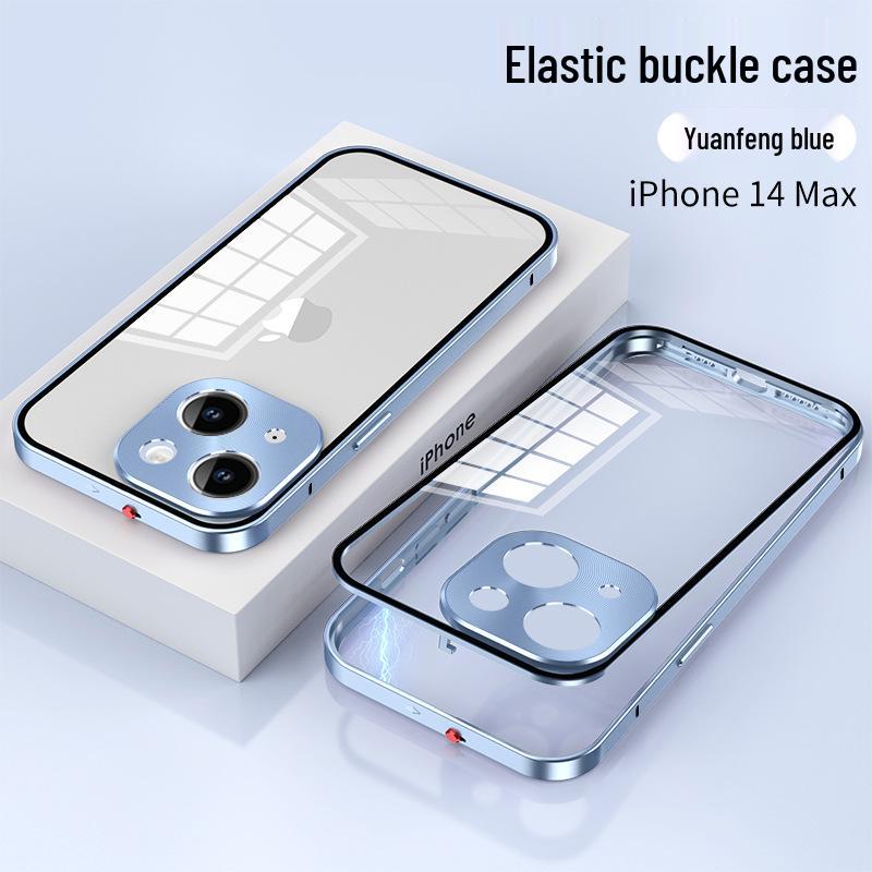 

Metal Frame Snap-on Phone Case for Apple iPhone 12/12 Pro/12 Pro Max/13/13 Pro/13 Pro Max 12