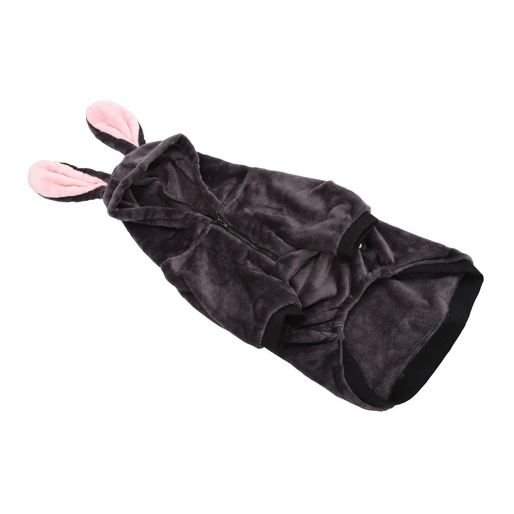 Haustier Warmer Mantel Weich Verdickt Niedlich Kapuzenpullover Hunde Winterkleidung für Mittelgroße Große Hunde Grau 8XL