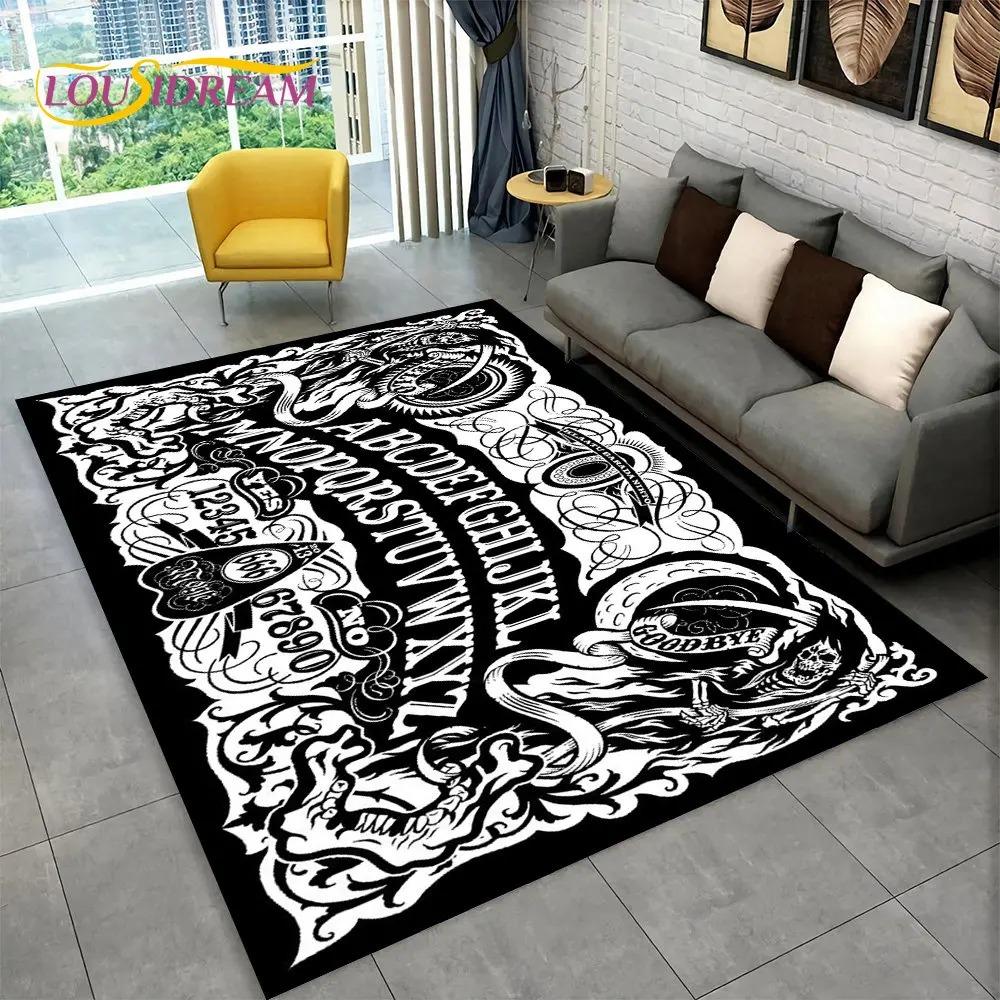 Ouija Tarot Witchcraft Gothic Mystical Carpet Living Room Bedroom Sofa Doormat Rug Non-slip Large Area Floor Mat Home Decoration