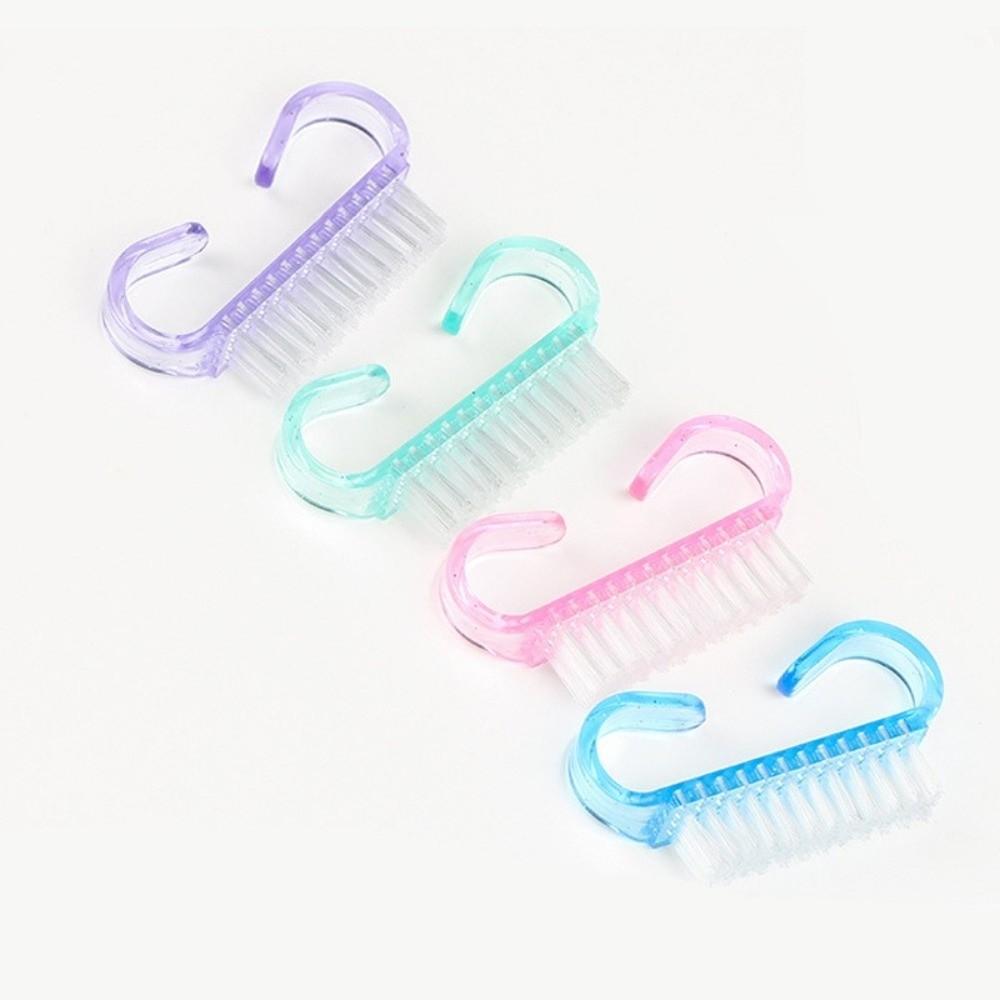 4PCS/SET Dedusting Nail Brush Soft Bristles Acrylic Nail Brush Tools Grooming Brush Nail Care