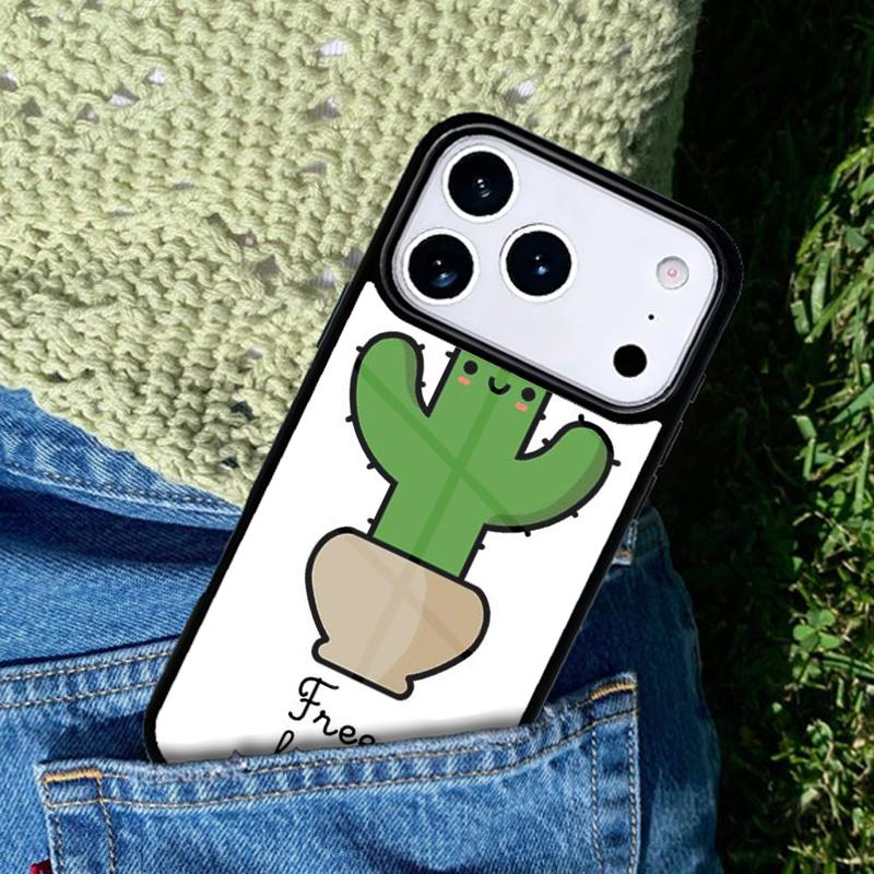 Hug Cactus Summer phone case cover Compatible with for IPhone 17air 16e 15 14 13 12 11Pro Max 17 Air