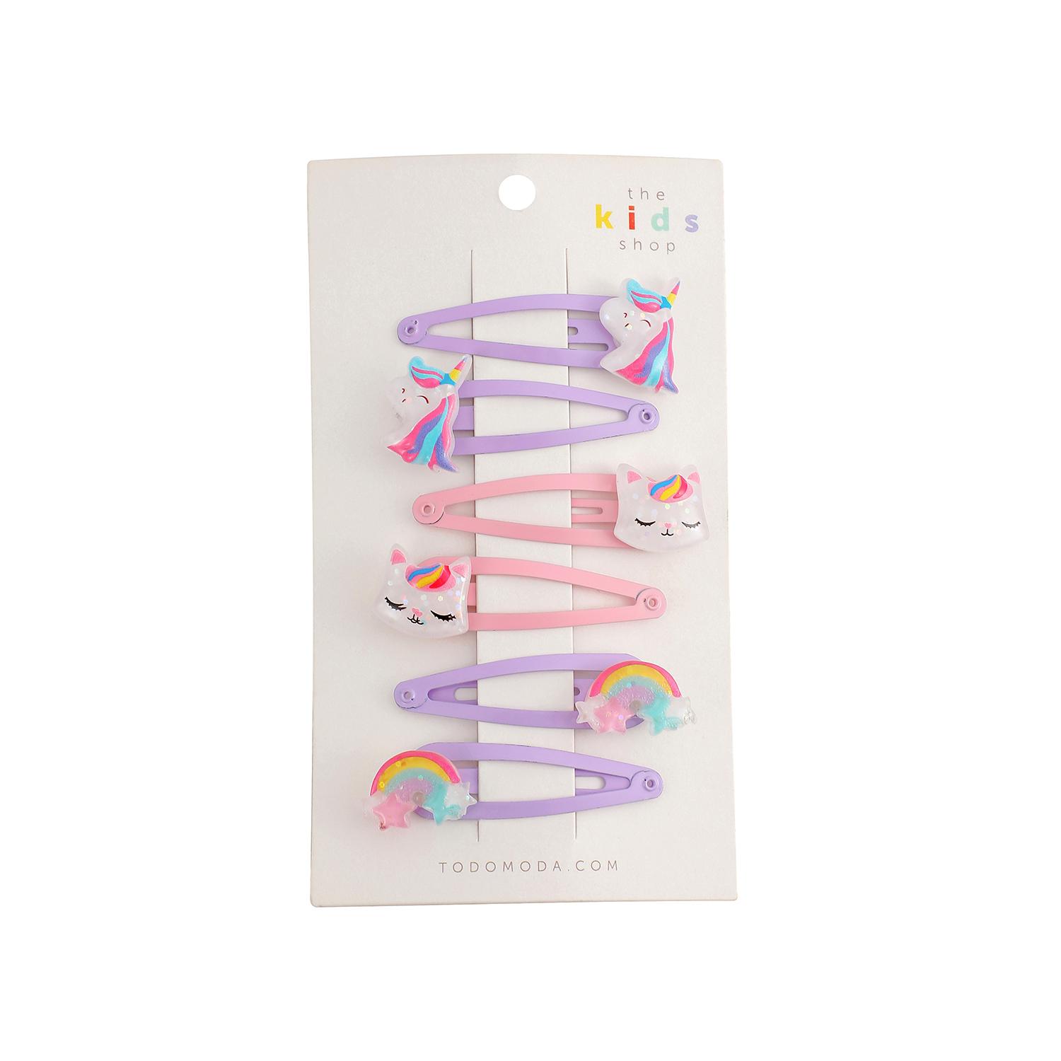 

6 шт./Набор Кавайный Мультяшный Единорог Заколка для Волос Радужная Заколка для Волос Милая Девочка Бабочка Аксессуар для Волос Головной Убор Мода Детские Подарки