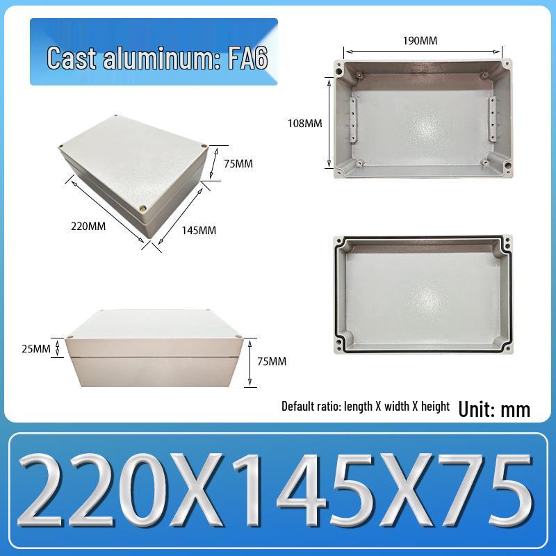 IP66 Outdoor Explosion-Proof Waterproof Aluminum Junction Box with Customizable Terminal Button Holes