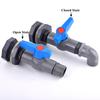 1Set 1/2" 3/4" 1" PVC Aquarium Fish Tank Connector Inlet Water Drain Pipe Joint Valve Irrigation Water Tank Bulkhead Fittings