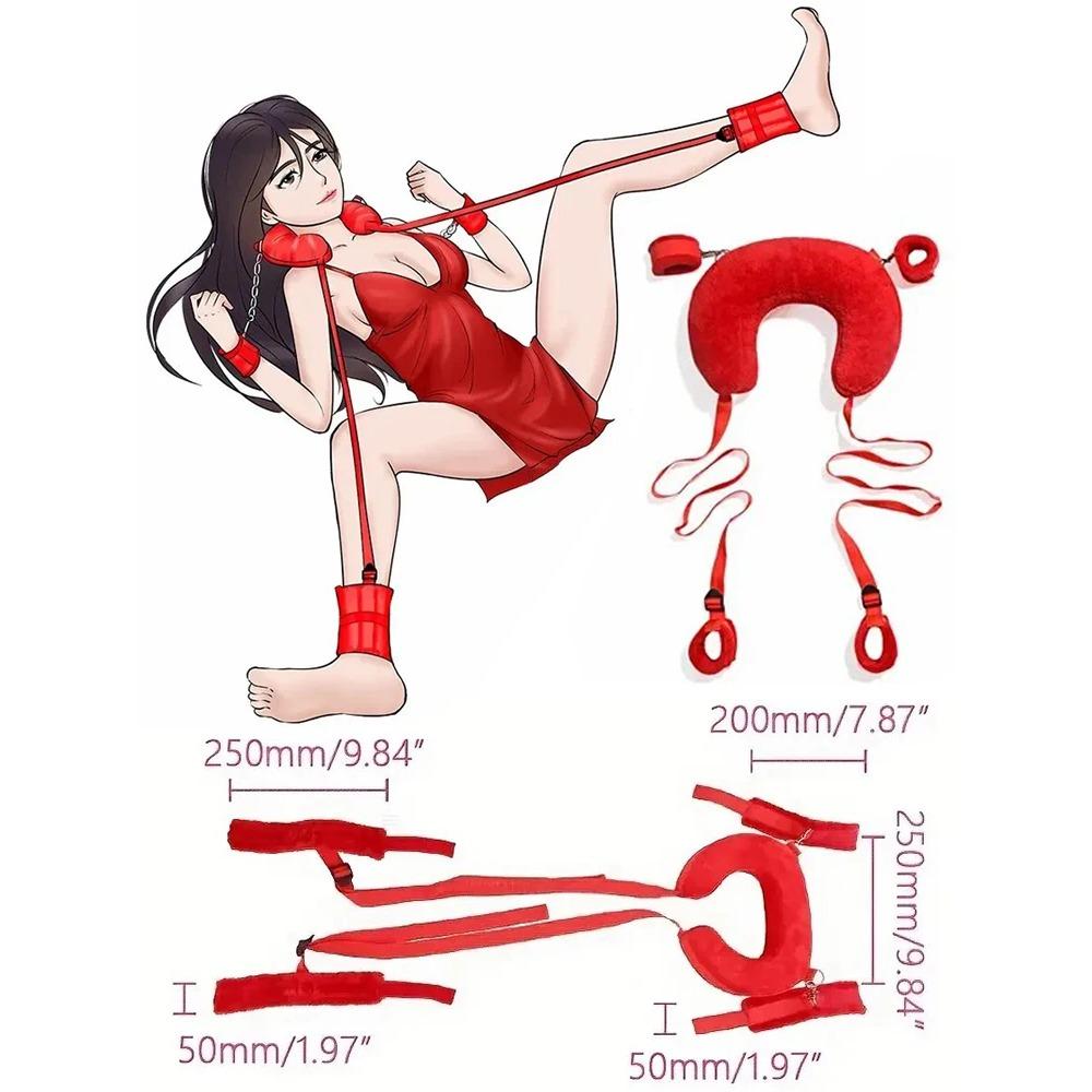 Bondage Kit  Restraints Fetish Erotic Sex Toys For Couples Women Bandage Slave Collars Obedience Handcuffs Master Adult Game