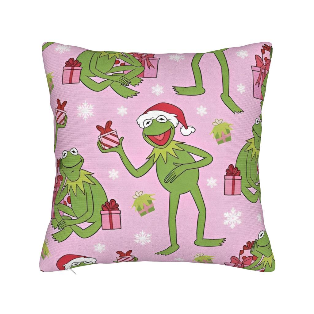 Kermit Square Pillow Case Polyester Decorative Pillow The Frog Meme Fashion Pillowcover Home Decor