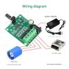 Highly Power 75W Brushless DCMotor Driver Board DC5-24V Input PWM Signal Adjustable Compact Size Quiet Operation