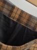 American Retro Low-Waist Plaid A-Line Mini Skirt - Women's College Style, Pleated, for Spring/Autumn