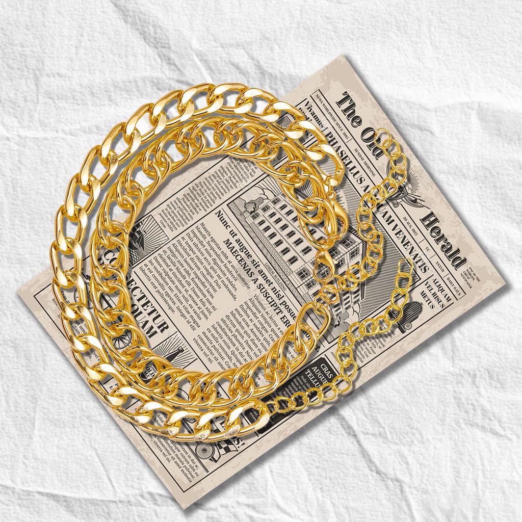 Double Chain Thick Chain Anklaces Are Stylish and Simple Gold Anklets