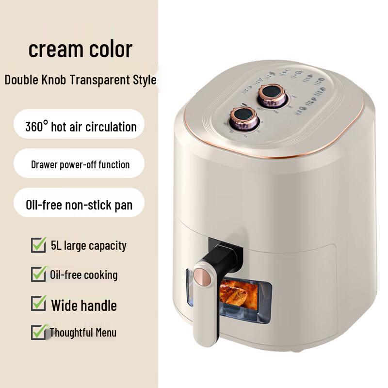 Воздушная фритюрница-духовка Trigon 5 л с прозрачной дверцей