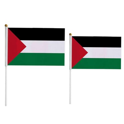 Small Palestine Flags Set for  Gathering Handheld Mini Palestine Flag for Formal Event National Flag Holiday Gift