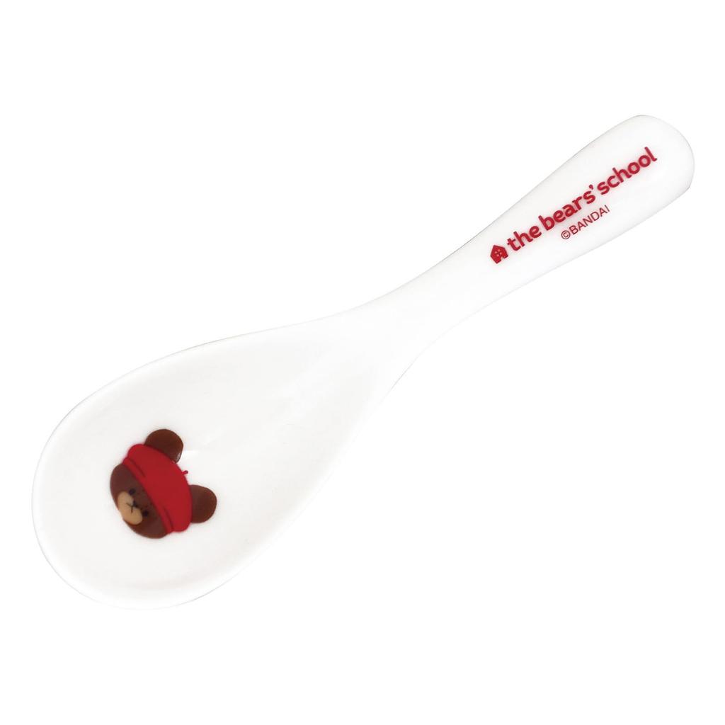 Ramen Bowl Rice Spoon Microwave and Dishwasher Made in 789744 "The Bears' School" Jackie's & Set, Safe, Jackie's Chocolate, Japan,