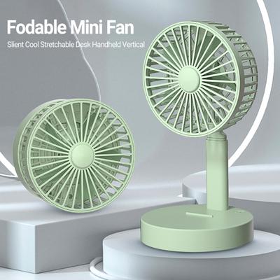Kühlventilator Leise Kühlung Dehnbar Schreibtisch Handheld Vertikal Duale Nutzung Faltbarer Mini-Ventilator für Wohnheim