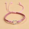 Pink Couple Bracelet Handmade Chain Bracelet Fashion Braided Hand Rope  Bestie Friendship Jewelry