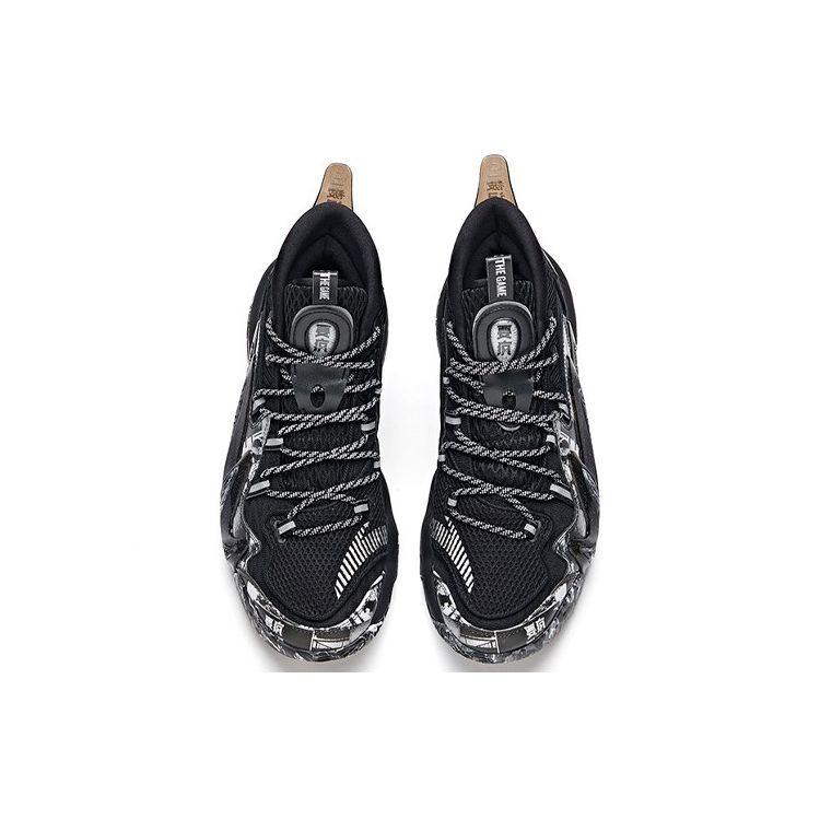 Anta Crazy Tide 2 Stoßdämpfung Rutschfest Abriebfest High-Top Basketballschuhe Herren Basketballschuhe Schwarz 112031602-3