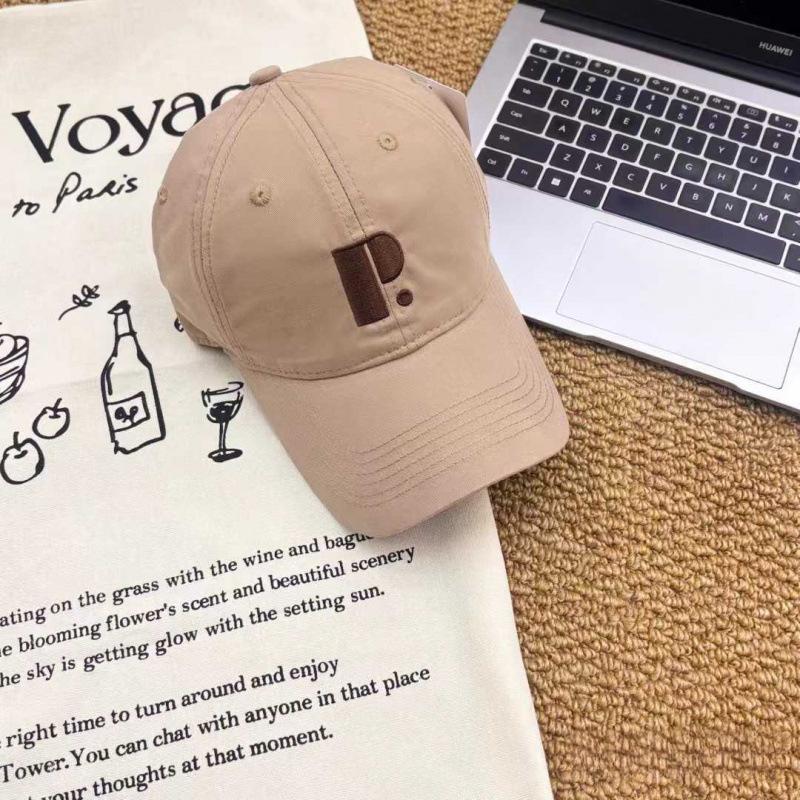 English Embroidery P Letter Baseball Cap Spring And Summer New Male And Female Couples Casual Cap Sun Hat