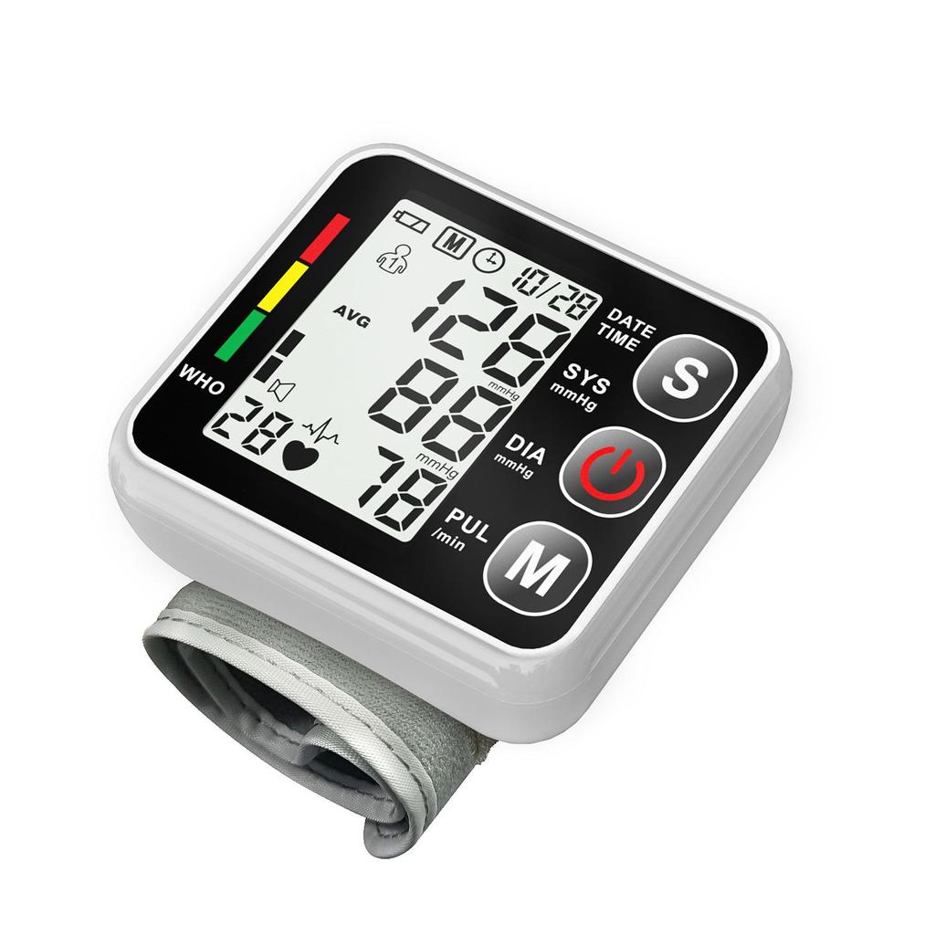 High Precision Automatic Wrist Blood Pressure Monitor for Home Use